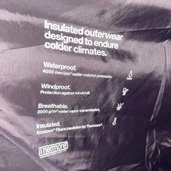 NWT Rains Alta Waterproof Windproof Insulated Hooded Puffer Parka Coat size XL - Picture 15 of 15